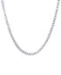 Фото #2 товара Macy's cubic Zirconia Bezel Link 17" Necklace in Silver or Gold Plate