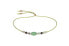 Фото #1 товара Aventurine and Emerald Cord Bracelet HE09R3RG-LG