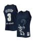 ფოტო #4 პროდუქტის Men's Allen Iverson Navy Georgetown Hoyas The Answer Replica Jersey