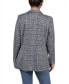 ფოტო #2 პროდუქტის Petite Long Sleeve Ponte Jacket