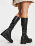 Фото #4 товара Steve Madden Jetstream heeled knee boots in black