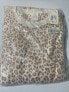 Stars Above Pajama Set Women's 2X Cream Leopard Print Spandex Cozy Long Sleeve