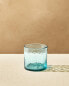 Hammered glass tumbler