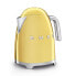 SMEG electric kettle KLF03GOEU (Gold), 1.7 L, 2400 W, Gold, Plastic, Stainless steel, Water level indicator, Overheat protection