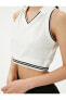 Фото #9 товара Топ Koton Striped Polo Yaka Crop