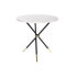 Фото #1 товара Вспомогательный стол DKD Home Decor Белый Чёрный Позолоченный Металл Деревянный MDF 80 x 80 x 76 cm