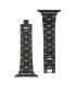Фото #3 товара Ремешок для часов Nine West женский Темно-серый из сплава, совместимый с Apple Watch 42мм, 44мм, 45мм, Ultra и Ultra 2