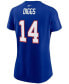 Фото #3 товара Women's Stefon Diggs Royal Buffalo Bills Name Number T-shirt