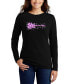 ფოტო #1 პროდუქტის Women's Shake It Off Word Art Long Sleeve T-shirt