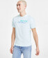 Фото #1 товара Men's Short Sleeve Crewneck Stacked Logo Graphic T-Shirt, Created for Macy's