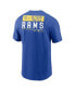 Фото #3 товара Men's Royal Los Angeles Rams Team Incline T-shirt