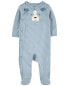 Фото #4 товара Baby Striped Dog Side-Snap Cotton Sleep & Play Pajamas 6M