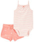 Фото #1 товара Baby 2-Piece Little Bodysuit Set NB