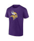 Фото #2 товара Branded Men's Purple Minnesota Vikings Father's Day T-Shirt