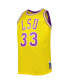 Men's 1990/91 Shaquille O'Neal Gold LSU Tigers Big and Tall Swingman Jersey