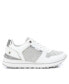 Women's Casual Sneakers By White With Silver Accent