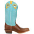 Фото #1 товара Justin Boots Hattie Embroidered Cut Outs Square Toe Cowboy Womens Blue Casual B