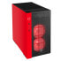 Фото #1 товара SilverStone RL08 - Tower - PC - Mesh,Steel,Tempered glass - Black,Red - Micro ATX,Mini-DTX,Mini-ITX - 16.8 cm