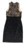 Фото #2 товара Chelsea28 152306 Women's Lacey Floral lace Nude and Black Dress Sz. 6