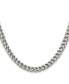 Stainless Steel 6.75mm Franco Chain Necklace