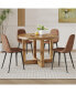 Фото #5 товара Circular Dining Table Set with 4 Chairs