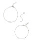 ფოტო #1 პროდუქტის Opal Crystal Dainty Women's Bracelet Set with Extender Add On