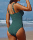 Women's Ruched Push-Up Tummy Control One-Piece