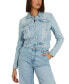 ფოტო #1 პროდუქტის Women's Doria Button Front Denim Jacket