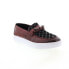 Фото #2 товара Robert Graham Grace RG5597S Mens Brown Leather Lifestyle Sneakers Shoes