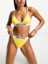 Фото #1 товара Tommy Jeans archive high rise bikini bottom in yellow