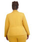 ფოტო #9 პროდუქტის Women's Crepe One-Button Jacket