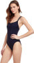 Фото #2 товара Gottex 299233 Women's Standard Moontini Round Neck One Piece, Black, 40