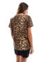 ASOS DESIGN ultimate t-shirt with crew neck in leopard print