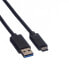 Фото #4 товара ROTRONIC-SECOMP 11.44.9010 - 0.5 m - USB A - USB C - USB 3.2 Gen 1 (3.1 Gen 1) - 5000 Mbit/s - Black