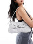 Фото #3 товара Bershka shoulder bag with belt detail in stone