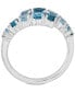 Blue Topaz Bypass Statement Ring (1-3/4 ct. t.w.) in Sterling Silver