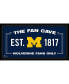 Фото #1 товара Michigan Wolverines Framed 10" x 20" Fan Cave Collage