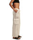 ფოტო #3 პროდუქტის Women's Cotton Crochet Cargo Pants