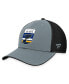 Men's Gray, Black St. Louis Blues Authentic Pro Home Ice Trucker Adjustable Hat
