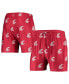 Фото #2 товара Men's Crimson Washington State Cougars Flagship Allover Print Jam Shorts