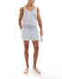 Фото #2 товара ASOS DESIGN runner swim shorts in short length in grey