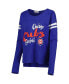 Women's Royal Chicago Cubs Free Agent Long Sleeve T-shirt