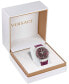 ფოტო #4 პროდუქტის Men's Swiss Chronograph Greca Extreme Burgundy Silicone Strap Watch 45mm