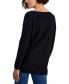 Фото #2 товара Women's Seam-Front Tunic Sweater, Created for Macy's