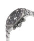 ფოტო #2 პროდუქტის Men's Wall Street Chrono Silver-Tone Stainless Steel Watch 43mm