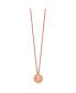 Фото #1 товара Rose IP-plated Circle Leaf Pendant 27.5 inch Cable Chain