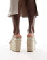 Simmi London Sand embellished espadrille in gold