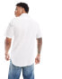 Tommy Hilfiger 1985 flex oxford regular fit short sleeve shirt in white