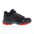 Фото #1 товара Fila Oakmont Trail Mid 1JM01683-023 Mens Black Leather Athletic Hiking Shoes 8.5