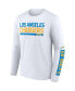 Men's Powder Blue, White Los Angeles Chargers Two-Pack 2023 Schedule T-shirt Combo Set